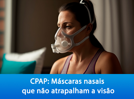 CPAP Máscaras Nasais que Não Atrapalham a Visão - Conforto e Eficácia em Terapia do Sono